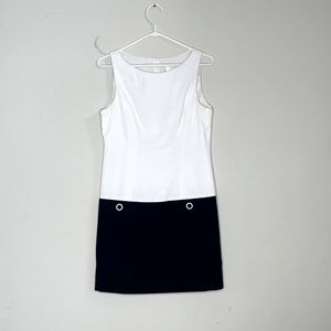 Laundry by Shelli Segal vintage white and black dress